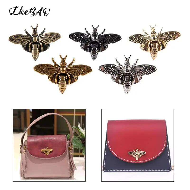 

1 комплект, металлическая застежка в форме пчелы для сумок