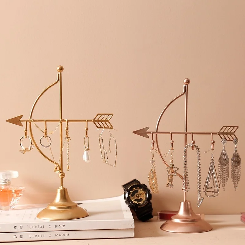 

European Cupid's jewelry rack vertical girl's heart wind earrings necklace hand jewelry display rack