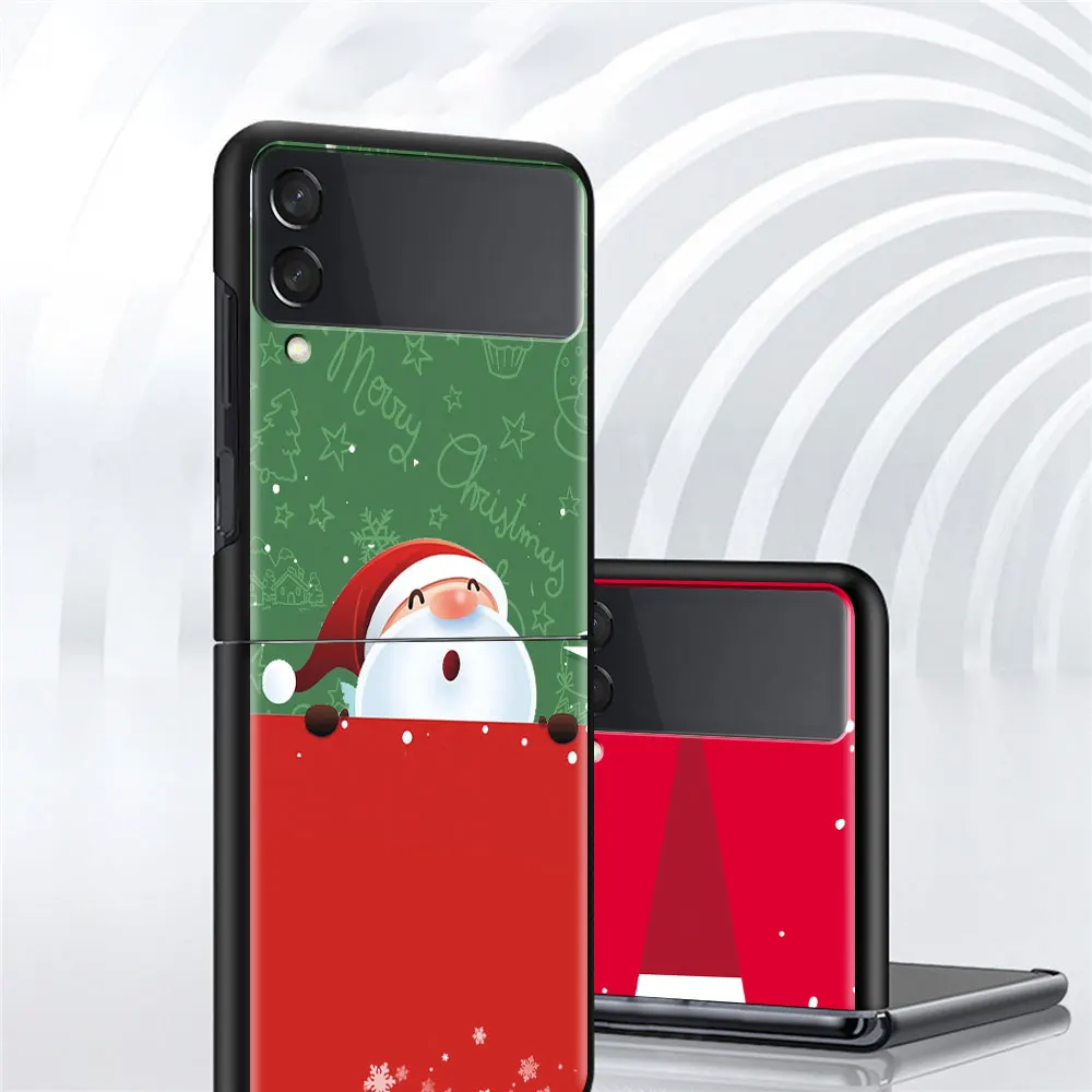 Чехол Funda для Samsung Galaxy Z флип-чехол телефона 3 дюймов роскошный чехол Flip3 из Черного