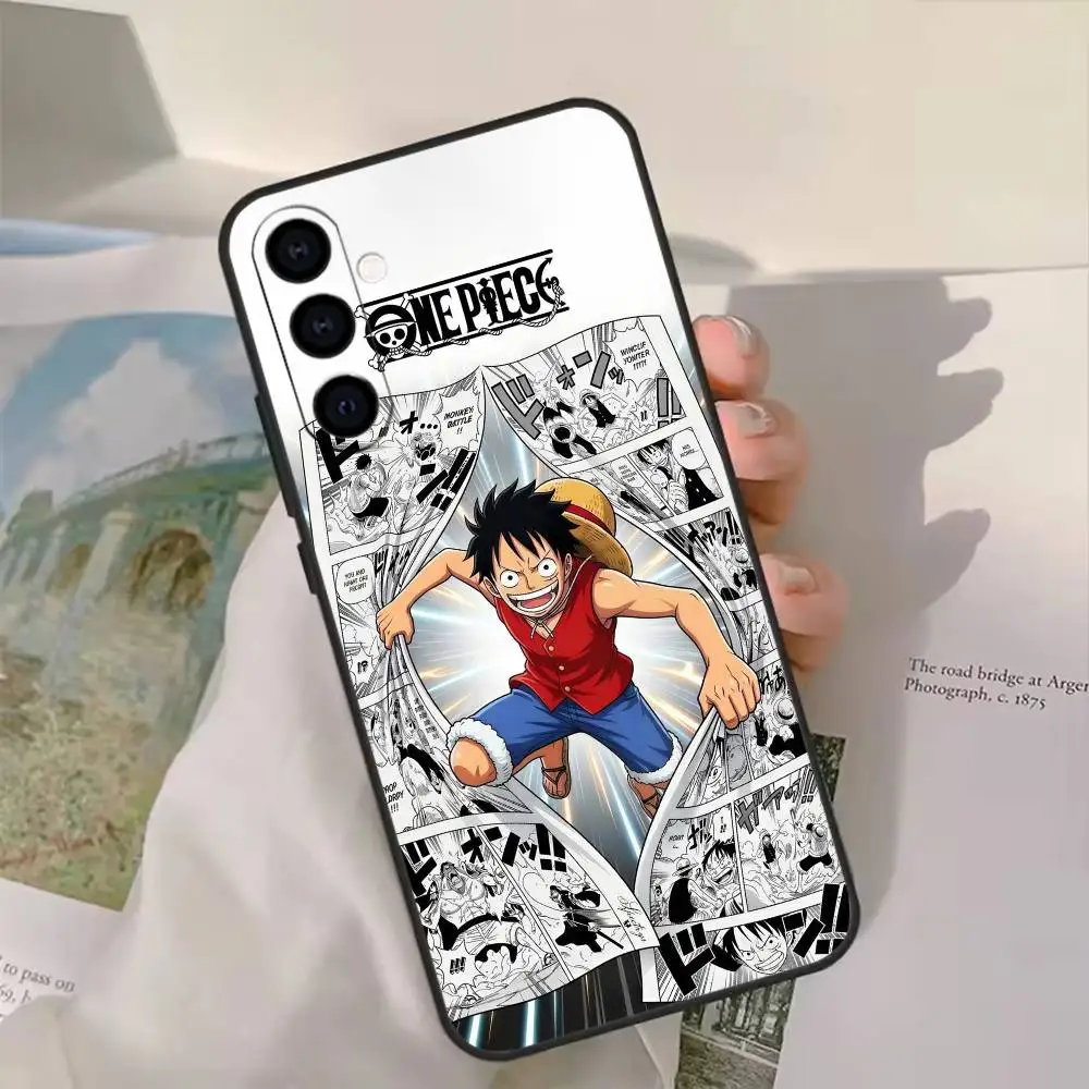 Фото Чехол для телефона O-One Anime P-Piece-S Monki D L-Luffy для Samsung Galaxy A20,21s,22,31,32,52,53,72,73,80,91, мягкий черный корпус №5