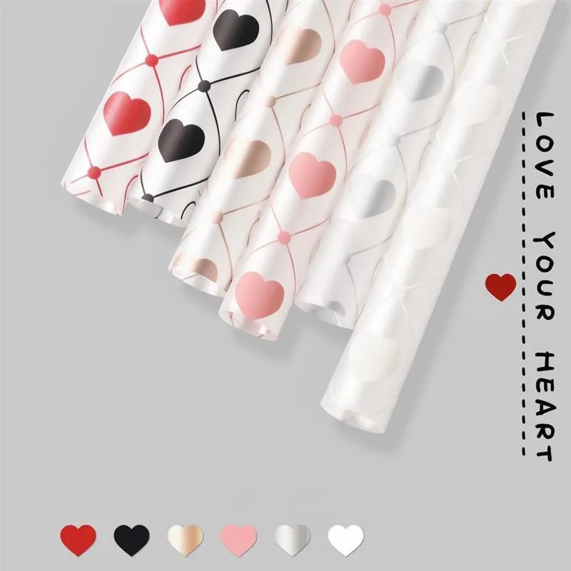 

5Pcs/Set 58*58cm Love Launch Film Matte Paper Plain Paper Flower Packaging Flower Shop Wrapping Paper Bouquet Material