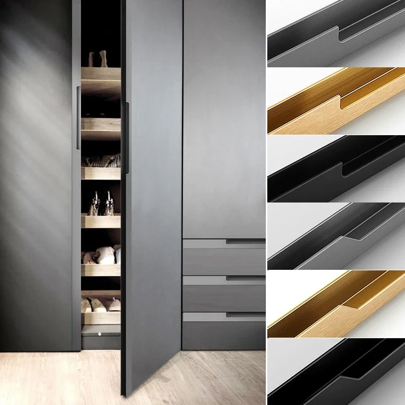 500-1000 мм брусковые ручки для шкафов и ящиков встроенный длинный кухонный шкафчик