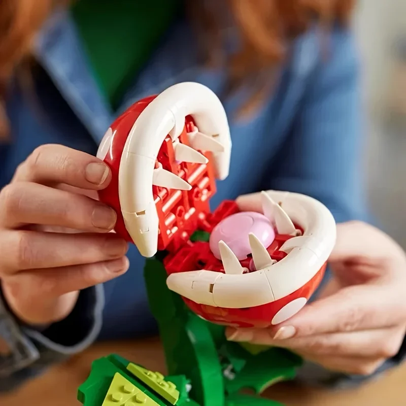 Набор разноцветных строительных блоков из 540 предметов модель пиранаи для