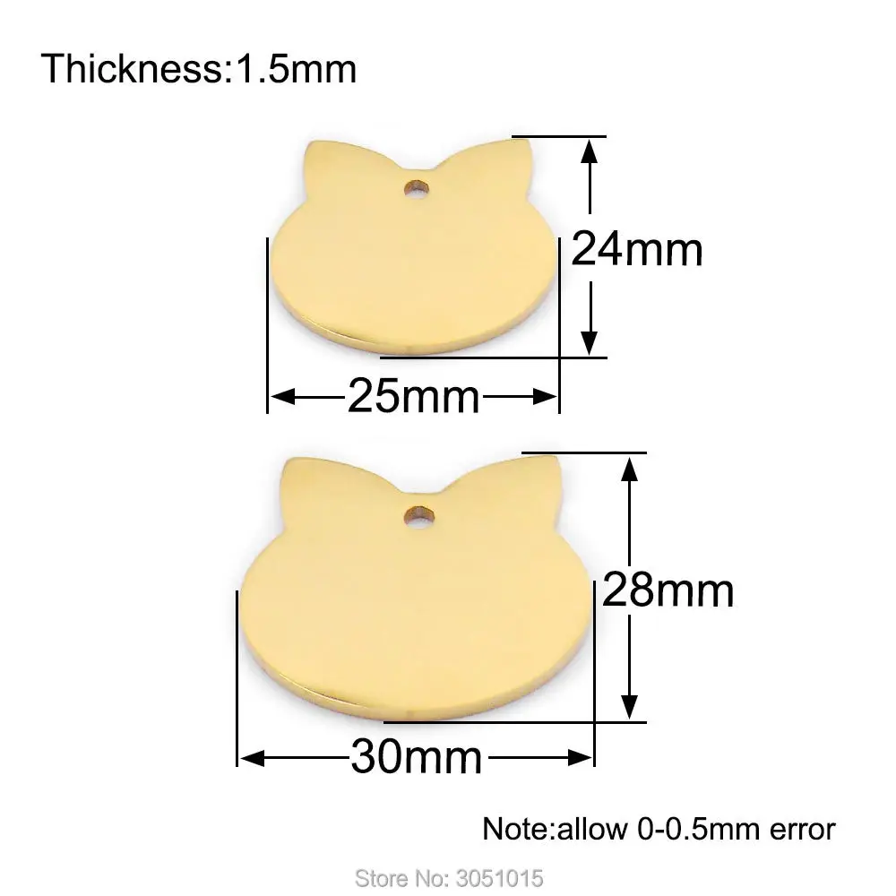 100 шт. идентификационная бирка на ошейник для собак | Дом и сад