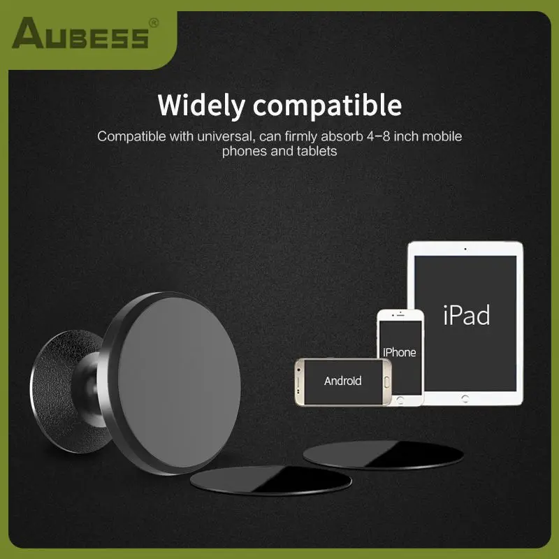 

Car Mobile Phone Holder Bracket 360 Degree Rotation Aluminum Alloy Magnetic Bracket Universal Durable Phone Holder Multipurpose