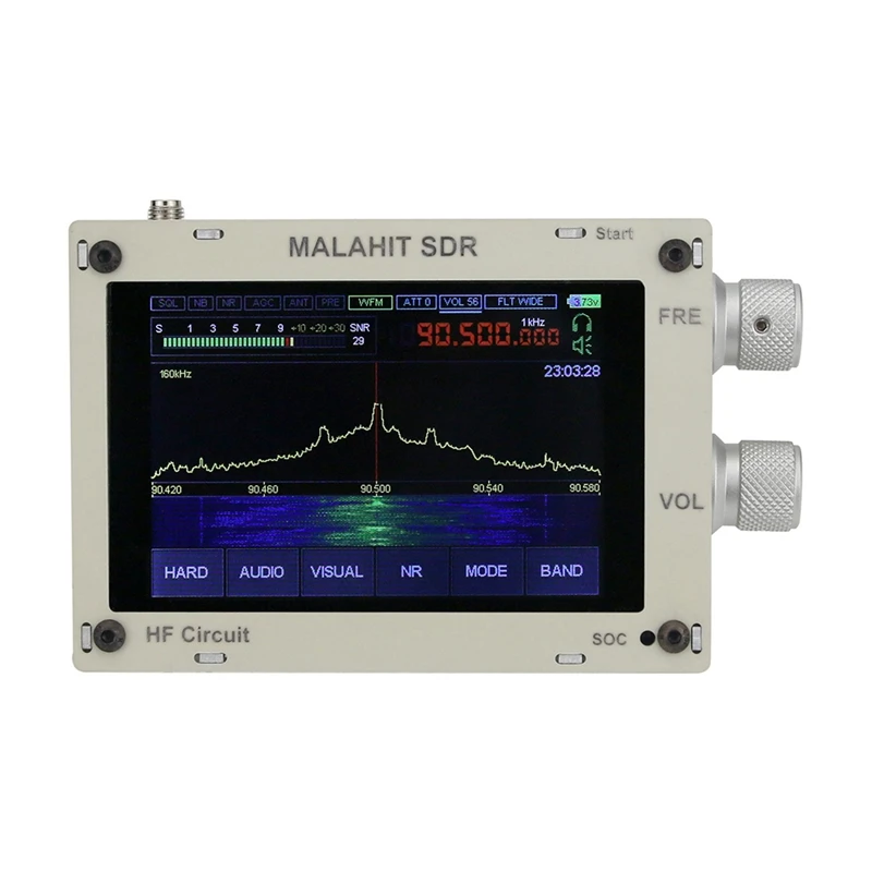 1.10C 50Khz - 2GHZ Malachite Malahit SDR Radio DSP Receiver AM/SSB/NFM/WFM+Speaker+Battery+Case+Expansion Board | Электроника