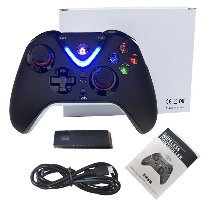 

Беспроводной игровой контроллер 2,4G светодиодный светодиодной подсветкой для Xbox One S/X, контроллер для Xbox серии S/X, ПК, игры, геймпад, удаленный...