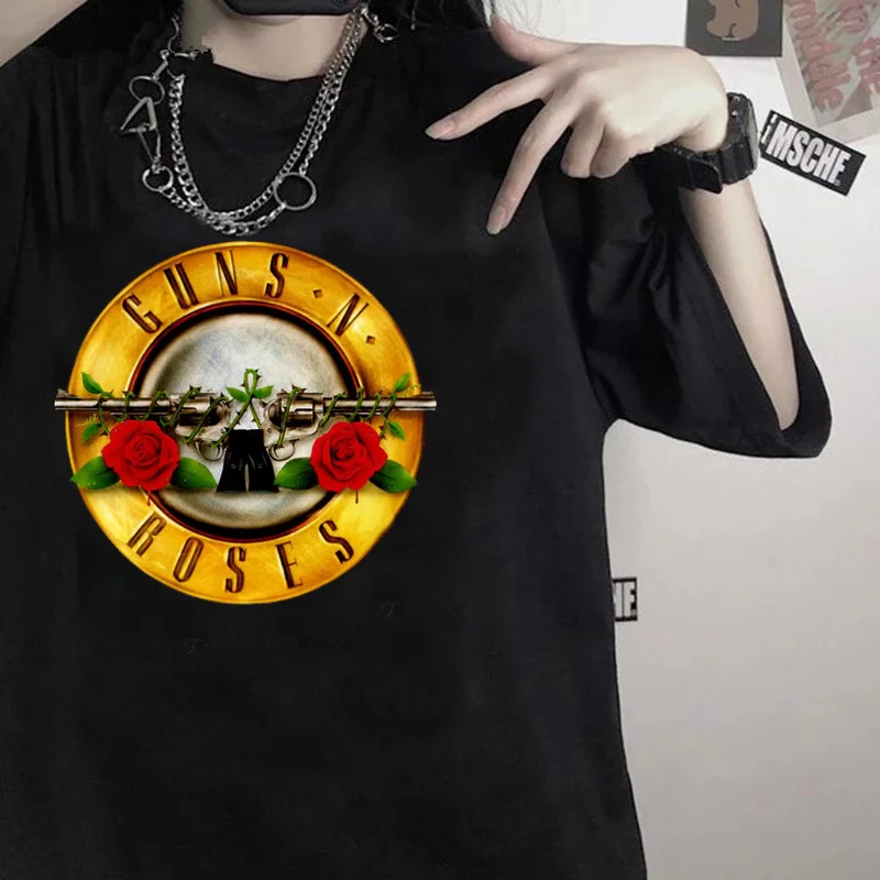 Топ guns n roses, футболки, летний топ, мужские забавные, гранж, японские топы, футболки y2k Манга