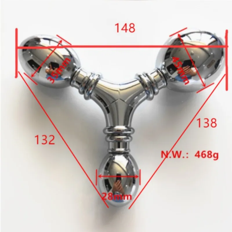 Съемная анальная пробка с тремя шариками женский фаллоимитатор для точки G из