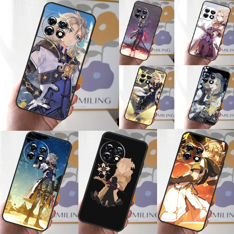 Чехол Genshin Impact Albedo чехол для OnePlus 12 11 10 9 Pro 12R 10R 10T 8T 9R Nord 2T N10 N20 N30 CE 2 3 Lite CE4