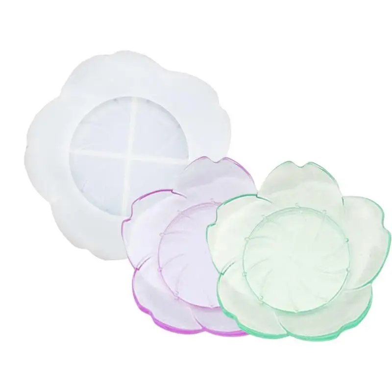 

Petal Plate Dish Casting Silicone Mould Crystal Epoxy Resin Mold DIY Crafts Dish Plate Jewelry Storage Making Tools