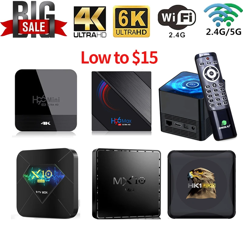 

Clearance Android 10 TV BOX 2.4G Wifi 5G TVBOX 4GB 32GB 64GB 6K Media Player HDR USB3.0 Smart Set top Box H96 MAX H616 X96Q max