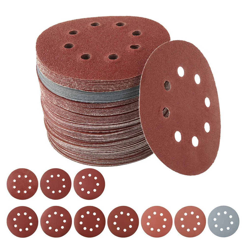 100 шт. наждачная бумага 5 дюймов 80-Грит 8 отверстий крючок и петля шлифовальный диск для дерева металла резины кожи полировальная машина Инструменты шлифовальные детали 100 шт. наждачная бумага 5 дюймов 80-Грит 8 отверстий крючок и петля шлифовальный диск для дерева металла резины кожи полировальная машина Инструменты шлифовальные детали