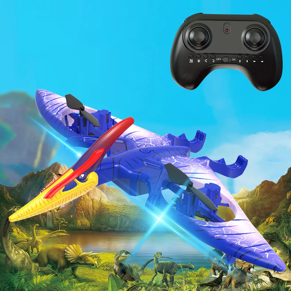 

Remote Control Dinosaur Toy Kids Electric Flying Pterodactyl Toy Kids 2.4G RC Animal Toys Simulation Realistic Pterodactyl Toys