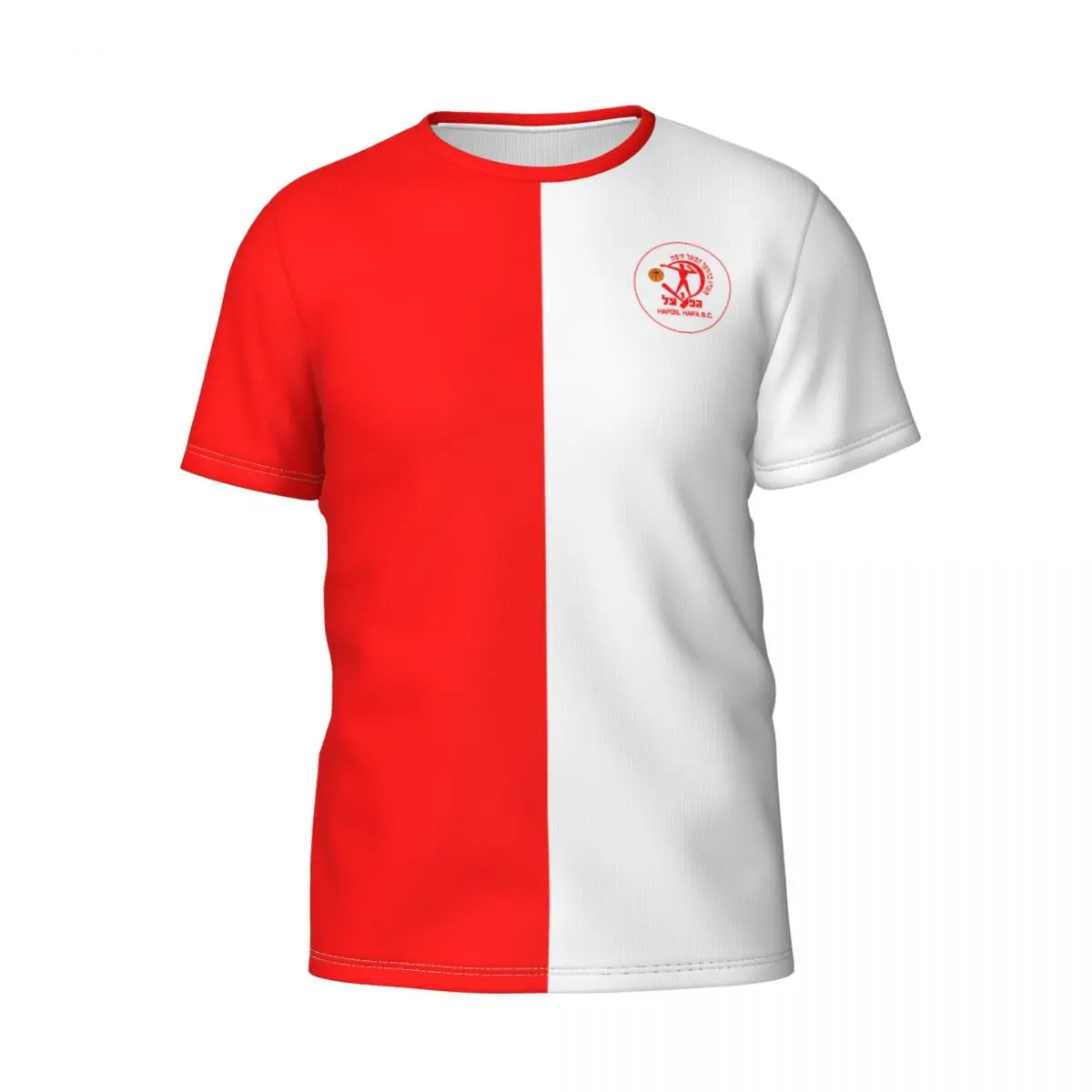 

Hapoel Haifa Bc Men's Short-Sleeve Crewneck Cotton Shirt Novelty T-Shirt & Cool Design Hapoel Haifa Bc