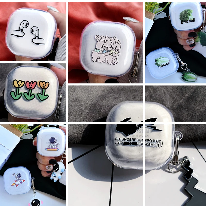 

Cute Cartoon Earphone Cover for Sumsung Galaxy Buds Case for Buds Pro Cover Protective Case for Buds 2 Cover Funda Bag Box