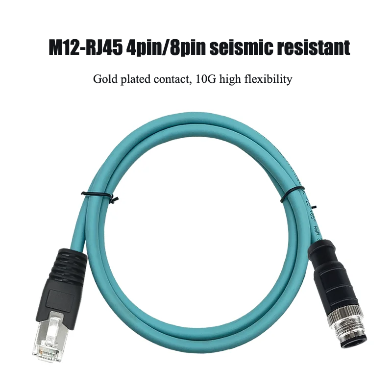 Кабель Ethernet M12-RJ45 4 контакта 8 контактов A/D/X-тип шнур для кодирования Cat7 10 гигабит