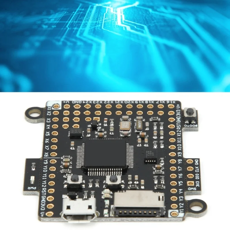 Фото Модуль основной платы для программирования и разработки на PYBv1.1 Pyboard с использованием Python3 STM32F405 №3