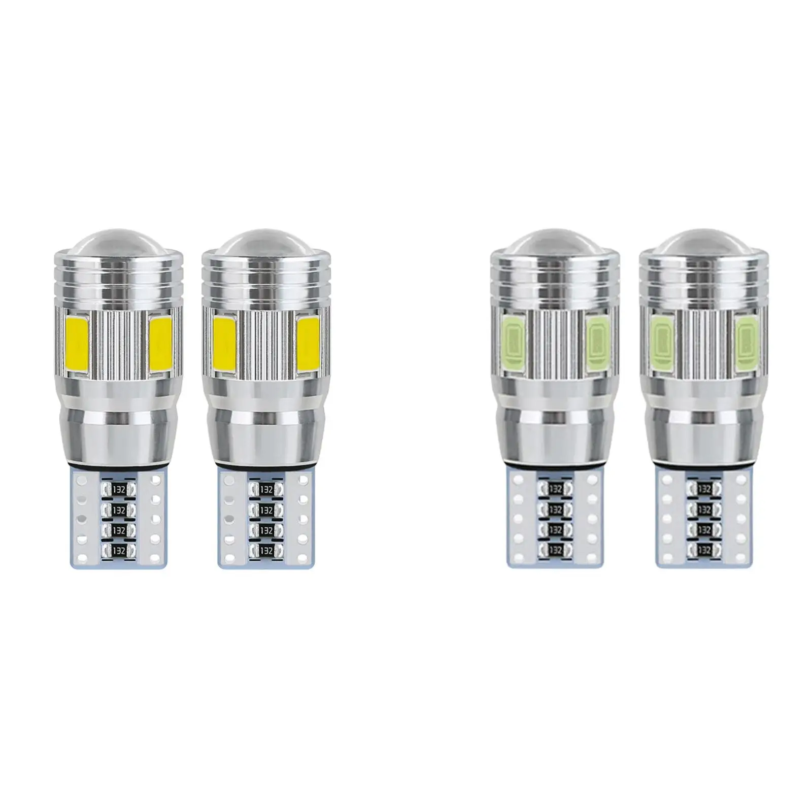 

2 Pieces T10 5630 6SMD light Vanity Lights for Interior Reverse Brake Lamp License Light 12V 3.5W Turn Signal Bulb