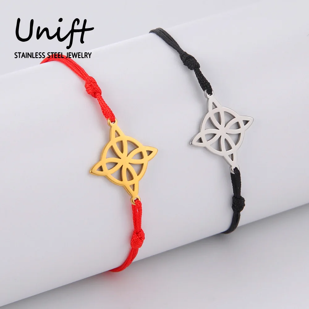 Unift Браслет-веревка с узелком Женский, Ювелирное Украшение в стиле ретро, модный аксессуар для пар