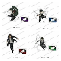 attack on titan character eren stands model anime action figure levi mikasa acrylic model shingeki no kyojin standing sign gifts