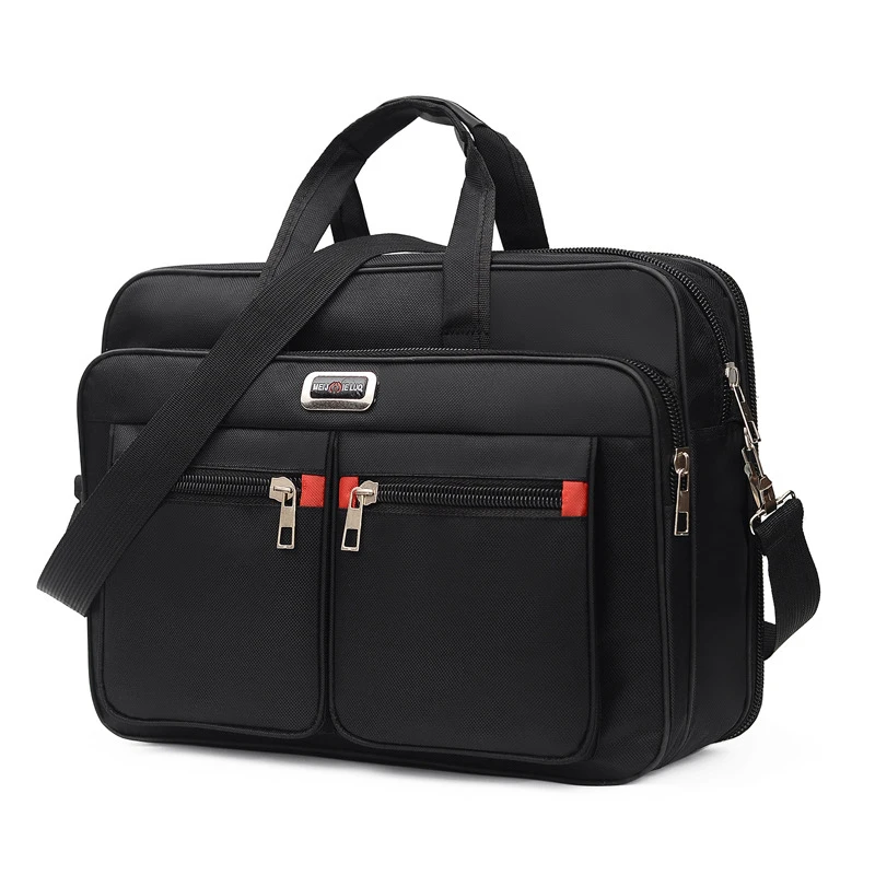 Simple Tote Men Business Briefcase Handbag For 15.6 inch Lap