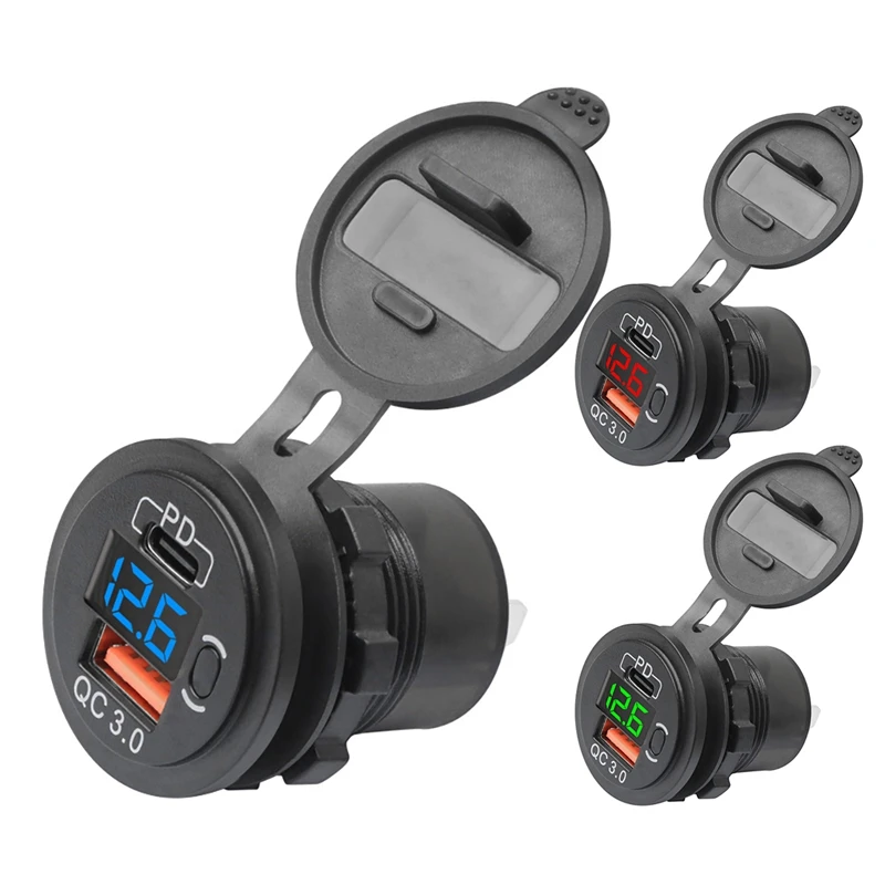 

Водонепроницаемая USB-розетка для зарядки, 12-24 В, 48 Вт