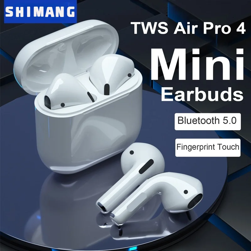 

TWS-наушники Mini Air Pro4 с микрофоном и поддержкой Bluetooth 5,0