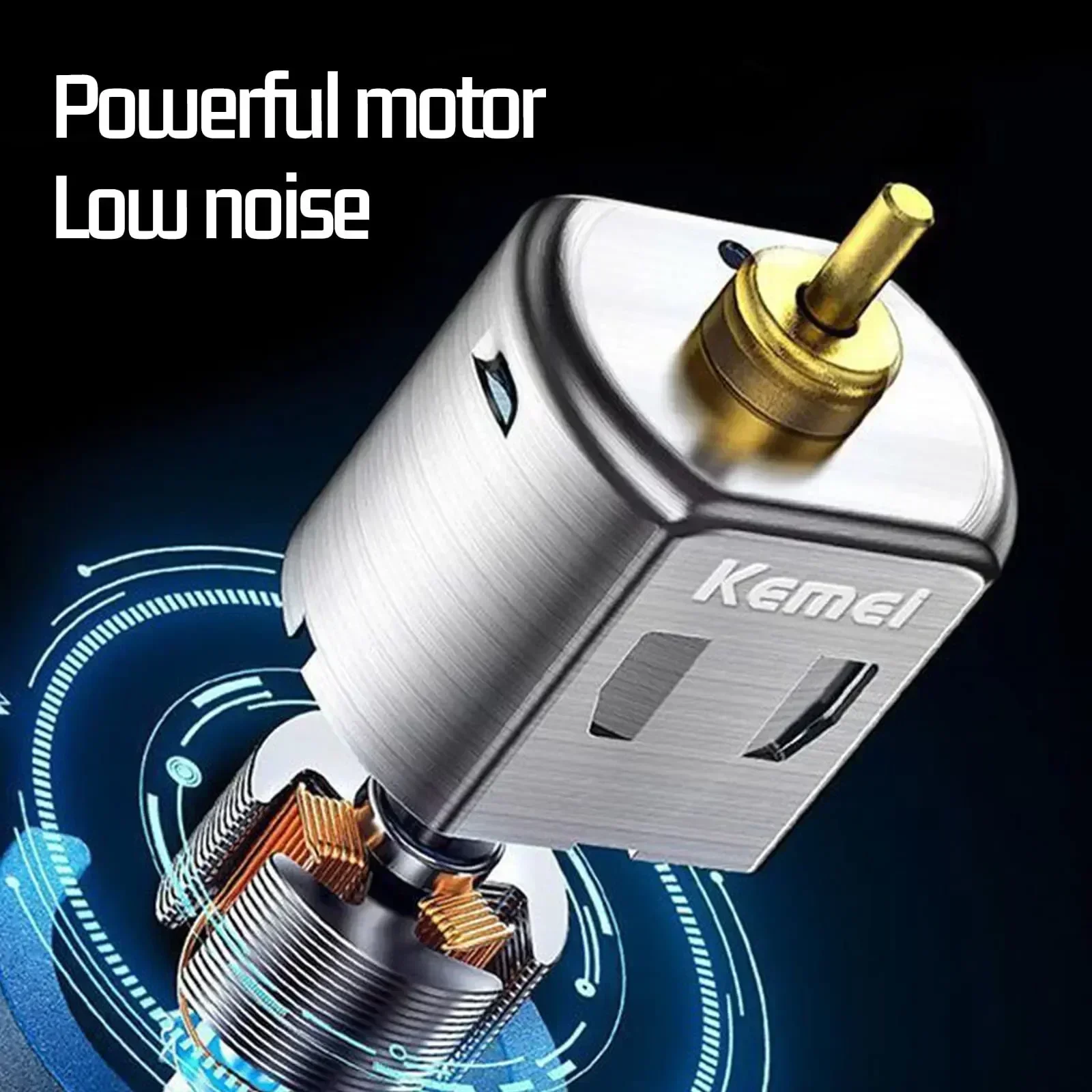 Черные машинки для стрижки волос от KEMEI мужчин беспроводные профессиональные