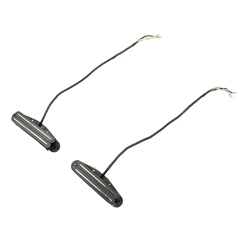 

2pcs Alnico Dual Rail Humbucking Pickups for ST for Les