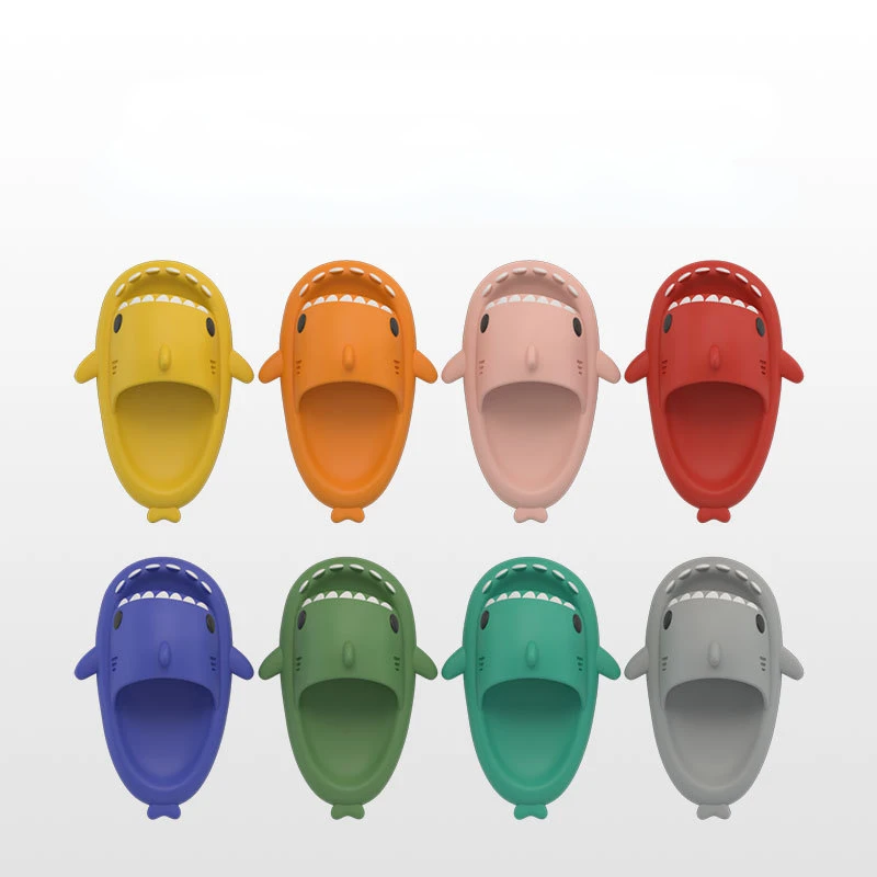 

Шлепанцы женские/Детские, сланцы в форме акулы, мультяшный рисунок, Эва, летняя обувь для улицы, для пар и мужчин