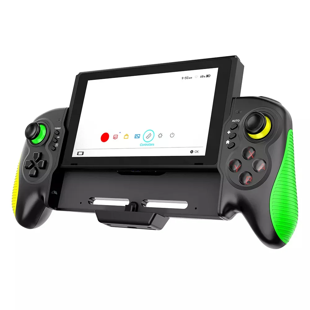 

2022 Upgrade For Switch Gamepad Game Controller Handheld Joystick Grip Double Motor Vibration 6-Axis Gyro Joypad Free shipping