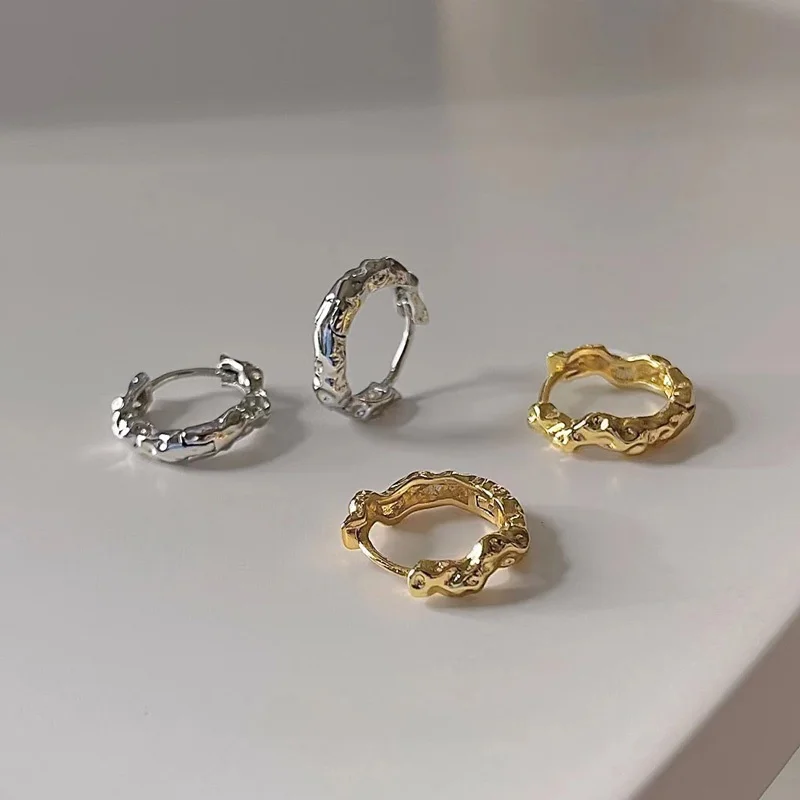 Cool Sle ~ Медное покрытие 4K Пряжка для ушей Простые и универсальные серьги Ins Personali