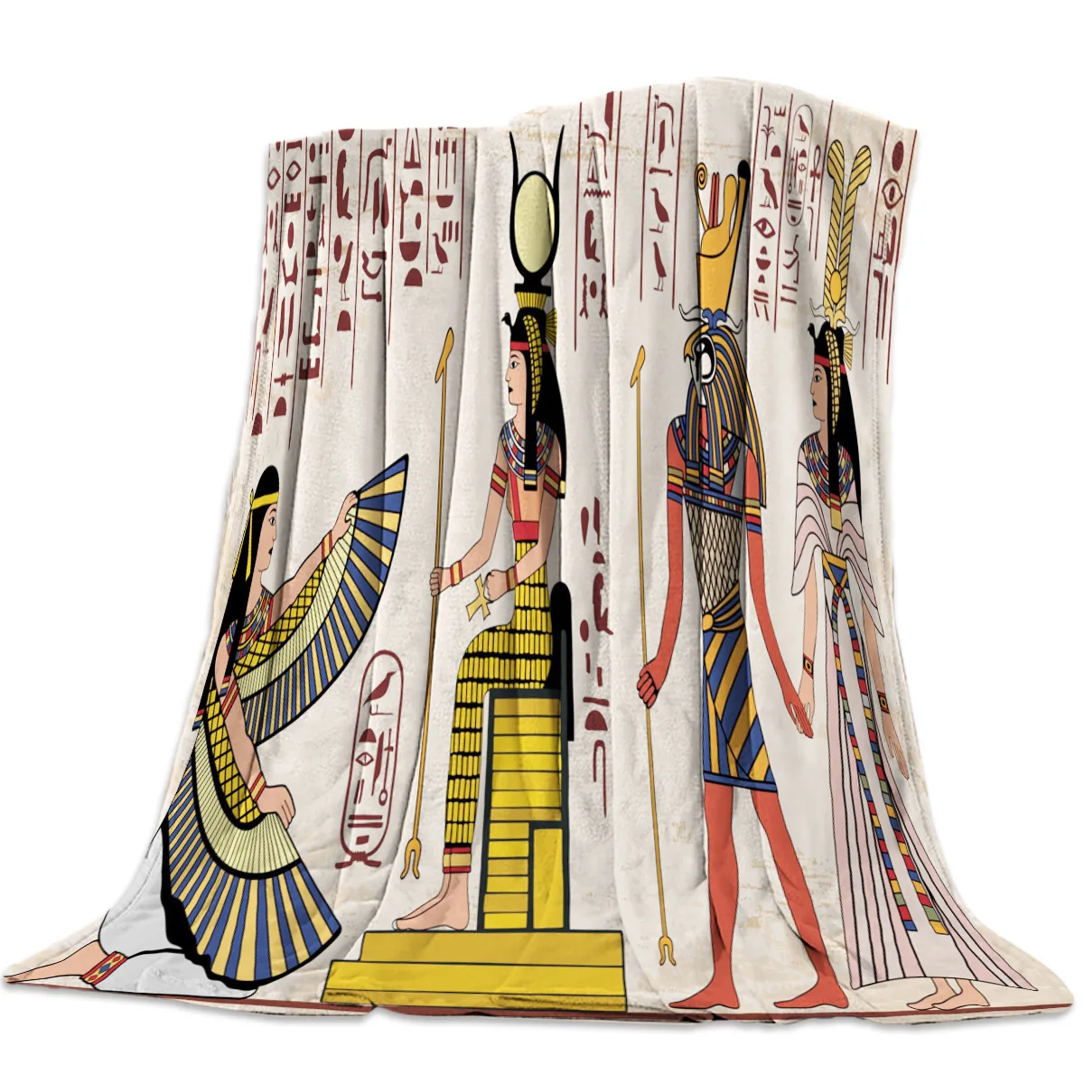 

Soft Warm Coral Fleece Blanket Egyptian Pyramids Winter Sheet Bedspread Sofa Throw Light Thin Flannel Blankets Queen King Size