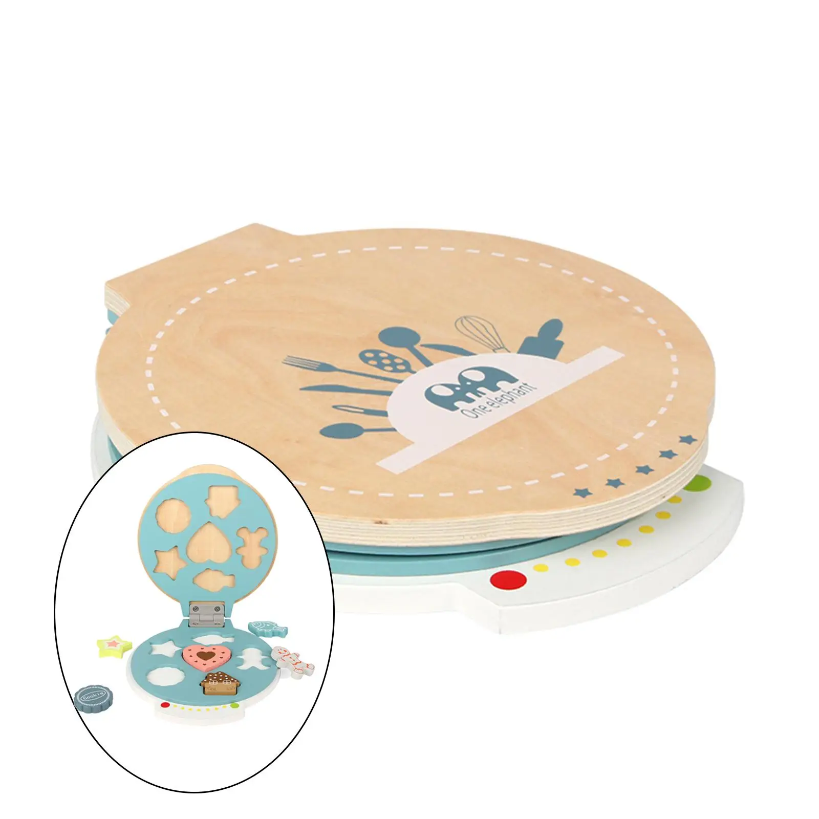 

Food Kitchen Toy Waffle Maker Mini Pancake Machines Toys Early Educational Learning Game Toys Gifts for Boys Girls