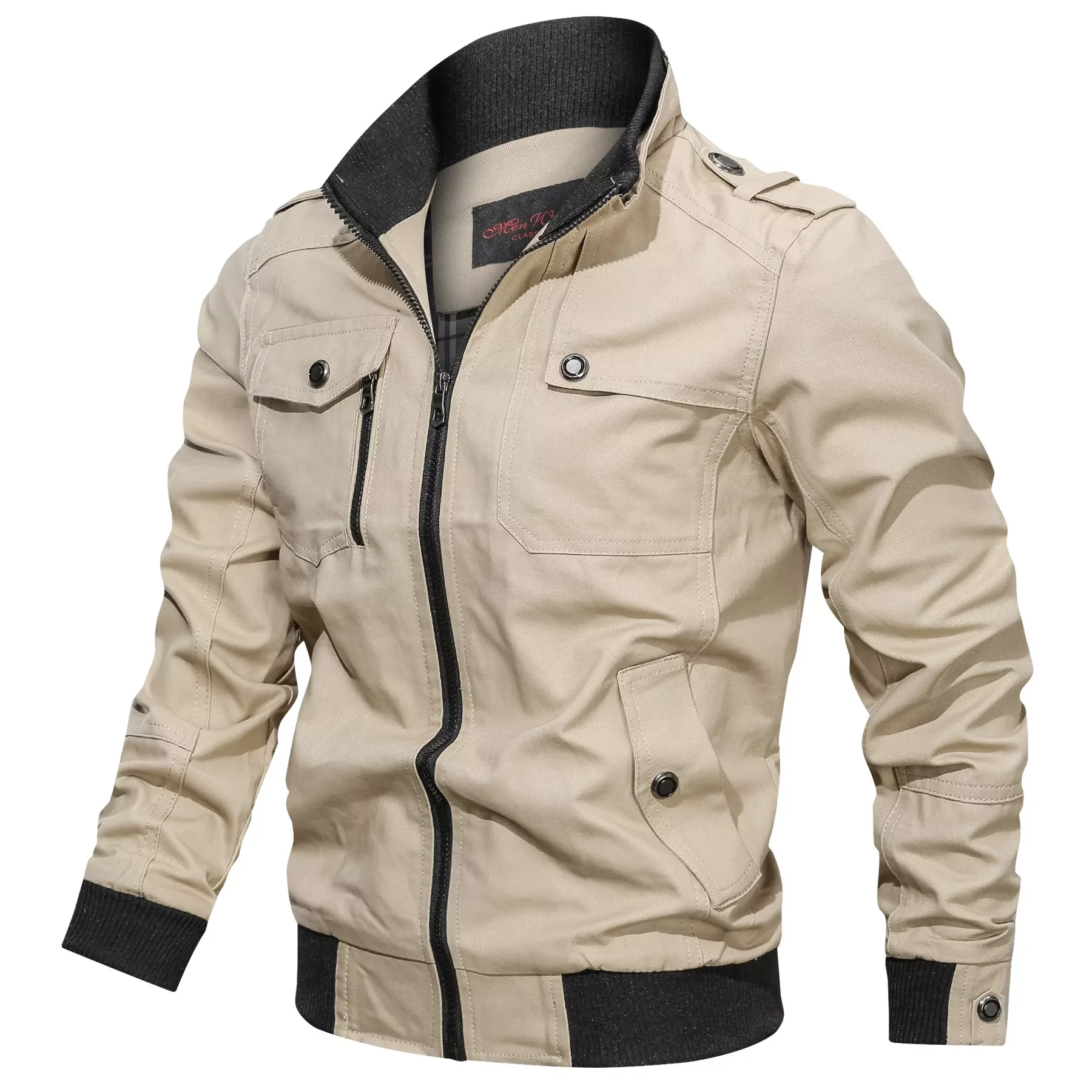 

NEW 2023 Spring Autumn Jacket Fashion Slim Bomber Windbreaker Casual Coat Men's Clothing Tactical Military Casual Jacket Men