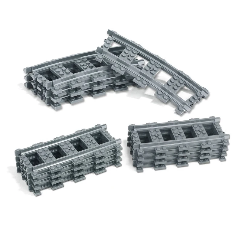 1 шт. набор строительных блоков для железной дороги | Игрушки и хобби