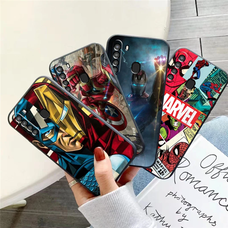 

Marvel Luxury Cool Phone Case For Samsung Galaxy S8 S8 PLus S9 S9 Plus S10 S10E S10 Lite 5G Plus Funda Coque Silicone Cover