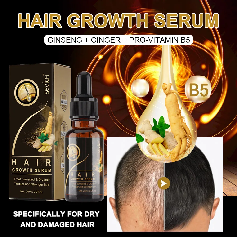 

20ml Hair Growth Serum Damaged & Dry Hair Repairing Nourishing Essence Prevent Hair Loss Hair Growing Serum Scalp Treatment