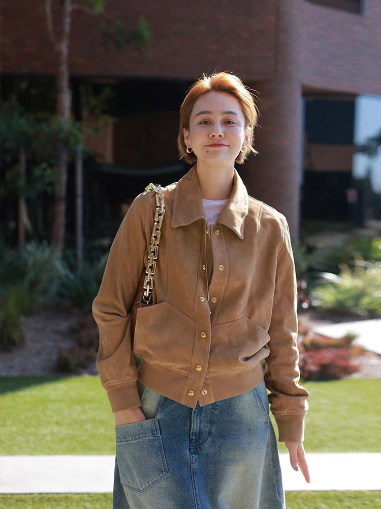 Winnietang Modern Tide Sudan Смешанные виды из овечьей кожи в стиле ретро для похудения с