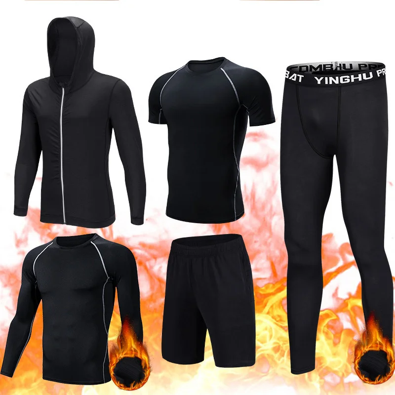 

Men Quick Dry Compression Sport Suits Running Set Sportswear SHIRTS PANTS Sport ClothING Joggers Training Fitness SET Tracksuit