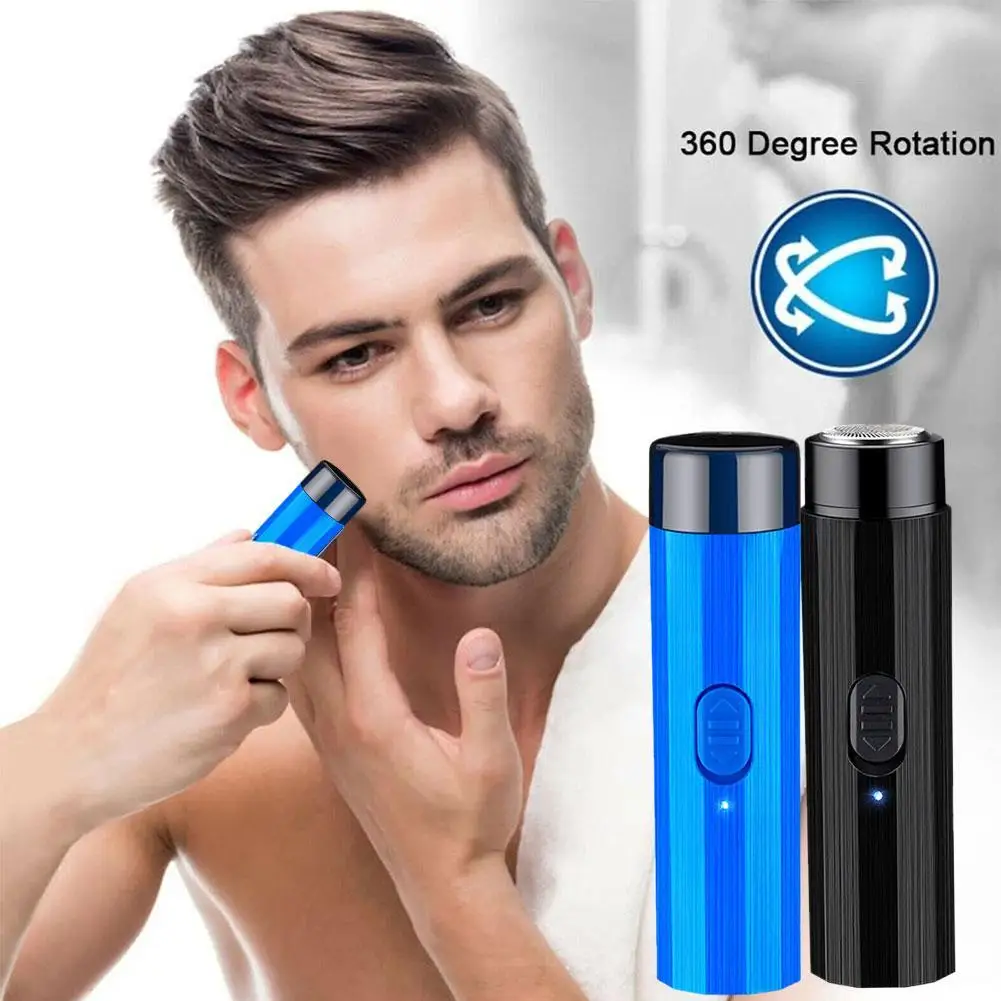 

Mini Electric Shaver Men's Portable Electric Shaver Beard Trimmer USB Rechargeable Shaver Face Full Body Shave Clipper Beard