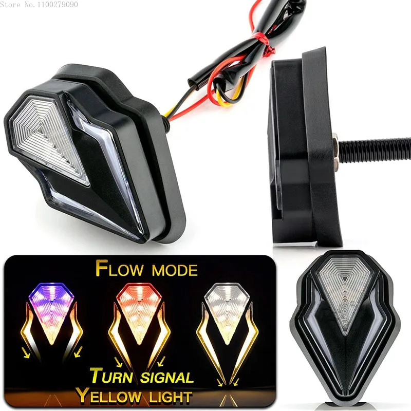 

Motorcycle Flowing Led Turn Signal Lights Flash Side Marker Light Flasher Accessories Directional for Kawasaki Yamaha Motos