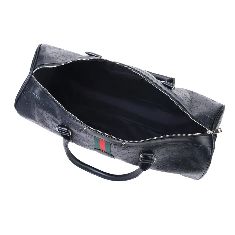 Luxury Women's Embossed Leather PU Weekender Travel Duffel Bag