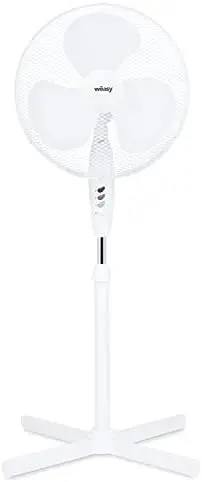 

Weasy WIND160 - Ventilador de Pie Giratorio Silencioso (3 Velocidades, 55 W, Diámetro 16 cm, Altura 123 cm, 3 Aspas, Oscilació