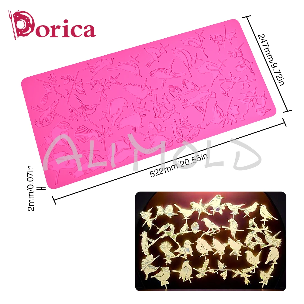 Силиконовые формы для птиц сделай сам кружевные кексов сахарной помадки мастики