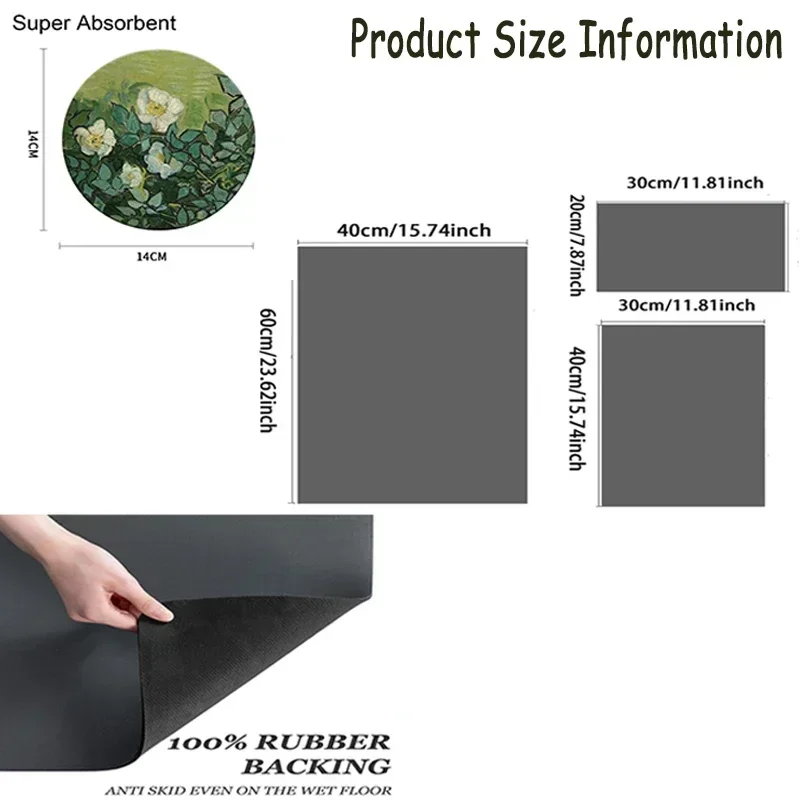 Кухонный счетчик для кофе коврик сушки посуды впитывающий диатом бара эспрессо