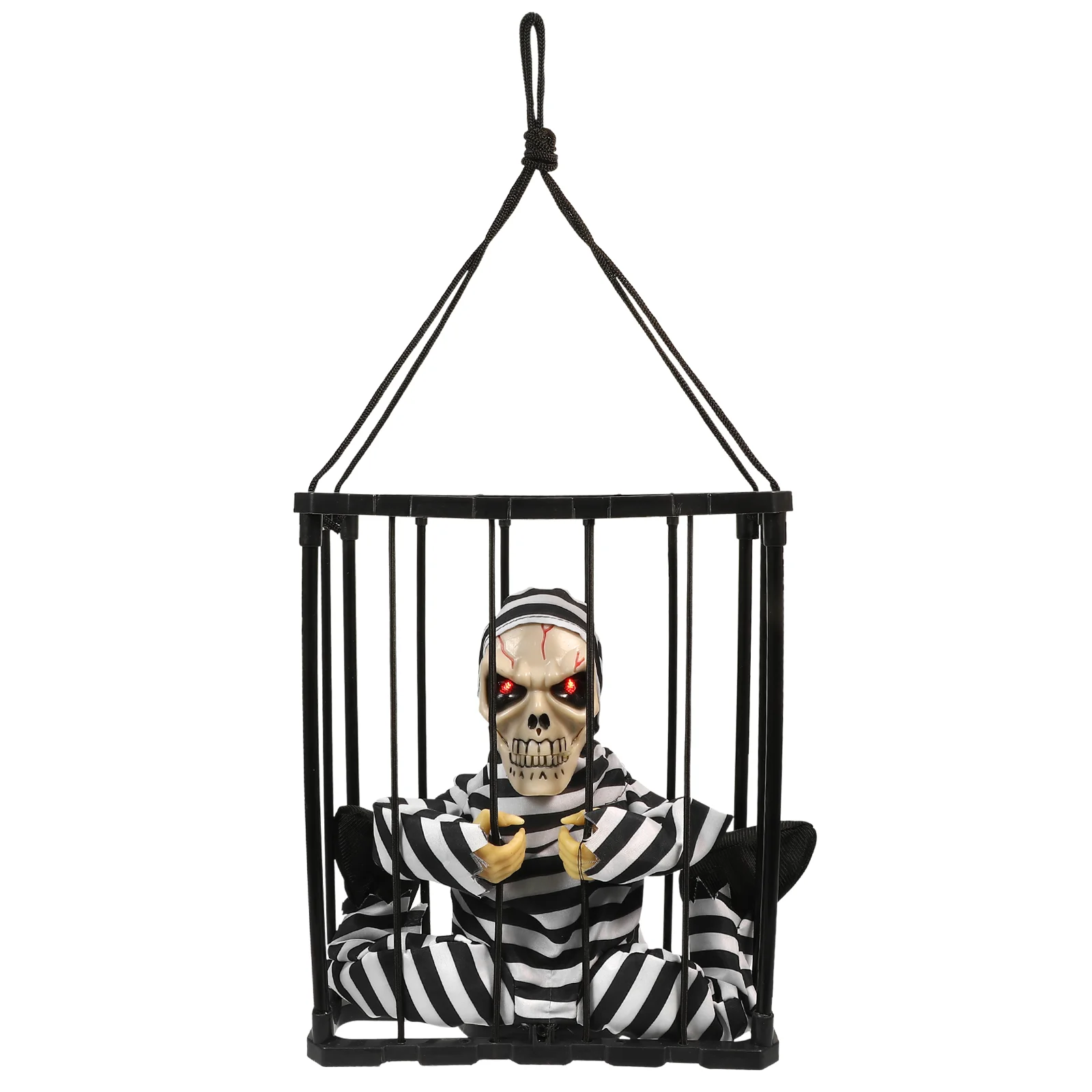 

Scary Cage Prisoner Pendant Haunted House Decor Spooky Hanging Ghost
