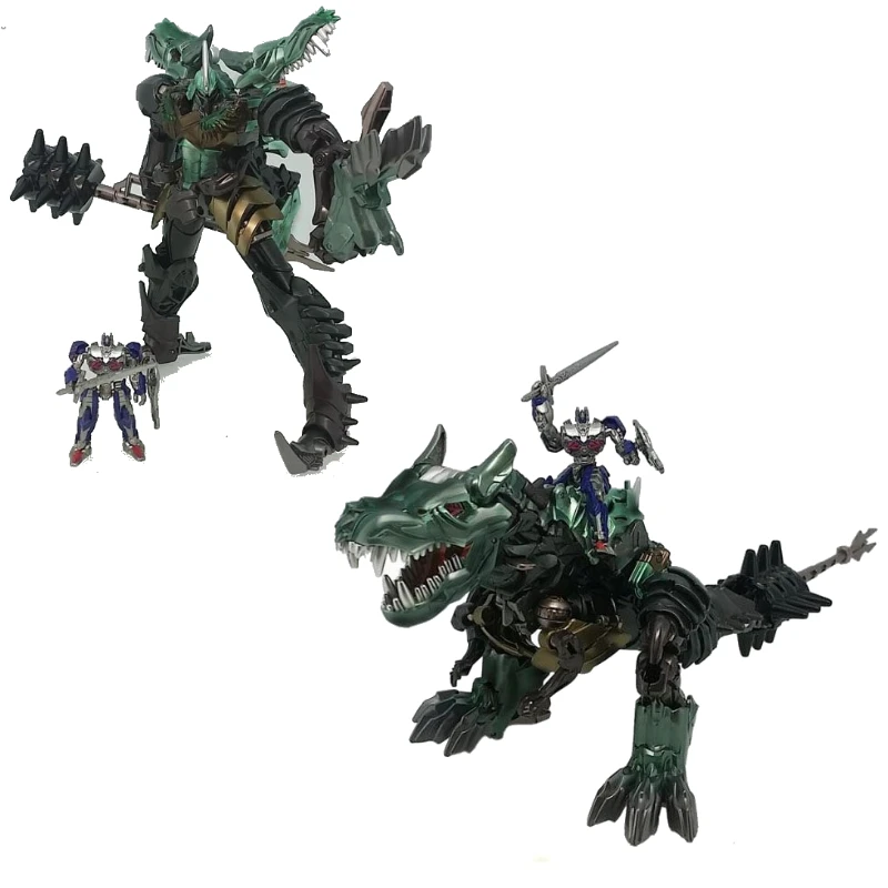 Фото В наличии Hasbro Трансформеры Игрушечный фильм Лучшая серия Dinoride Grimlock &Optimus Prime Модели Аниме Фильмы Игрушки Роботы Экшн №4