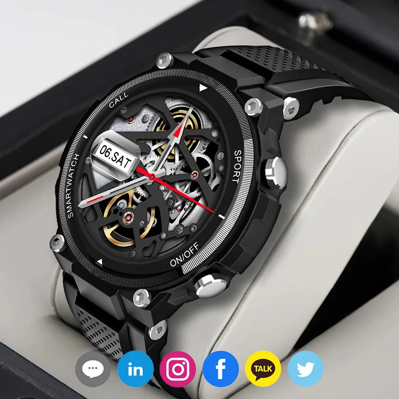 

Bluetooth Call Men Women Smart Watch Heart Rate Music Outdoor Sport Weather Display Waterproof Smartwatch for Xiaomi Huawei ios